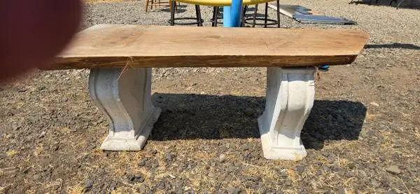 benches, power washer, chairs