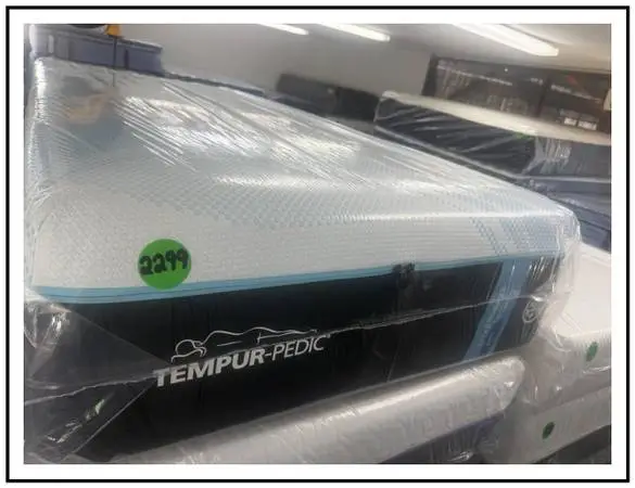 TWIN XL TEMPURPEDIC LUXEBREEZE (SOFT) MATTRESS & BOX SPRING BED