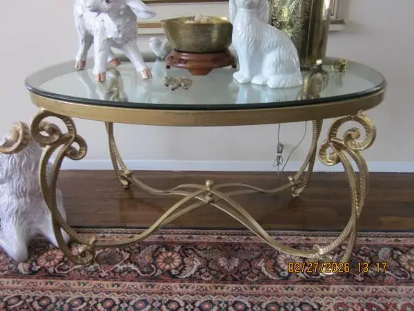 Hollywood Regency Three (3) Wrought Iron Tables