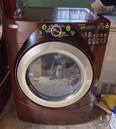 ELECTRIC DRYER WHIRLPOOL DUET SUPER CAPACITY STACKABLE WITH STEAM OPTIONAL PEDES