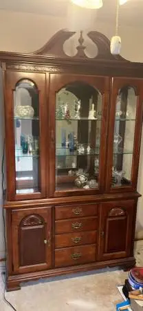 Cherry wood hutch