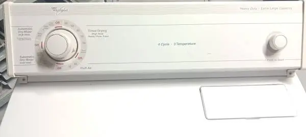 ▶----------White Whirlpool Electric Dryer----------◀