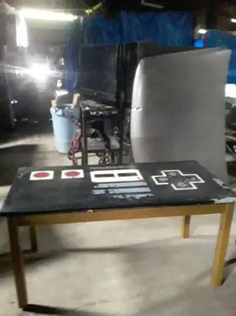 Nintendo themed school table. in good condition