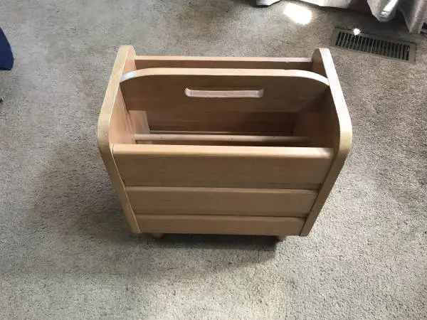 Blonde Oak Magazine rack