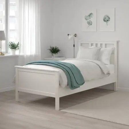 Ikea Hemnes White Stain Twin Size Bed - Price Reduced