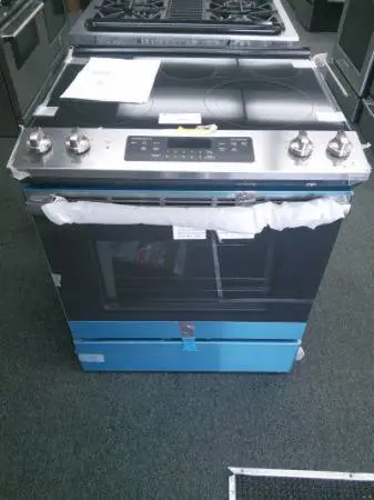 🏄🐻 NEW GE SLIDE IN GLASS TOP ELECTRIC STAINLESS RANGE OVEN STOVE