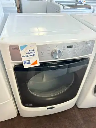 Maytag Electric Digital Dryer in White Finish