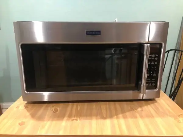 MAKE OFFER MICROWAVE Maytag Stainless Over-the-Range