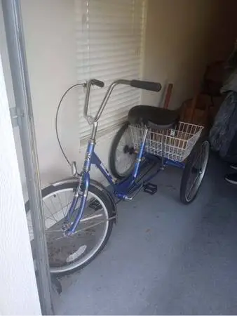 Miami Sun Adult Trike 24 3 wheel tricycle + high handlebars + basket*
