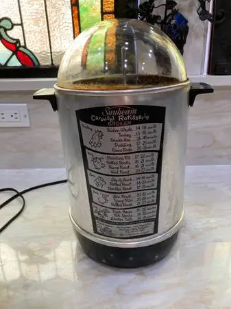 Vintage Sunbeam Carousel Rotisserie Broiler (Space Rocket Design)