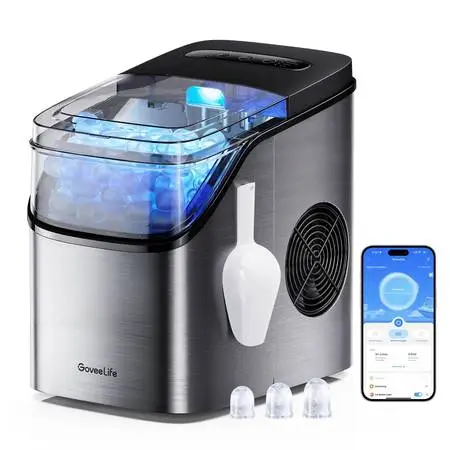 SILVER GoveeLife Smart Countertop Ice Maker