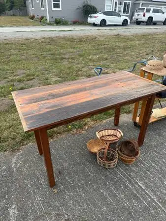 Locally made table