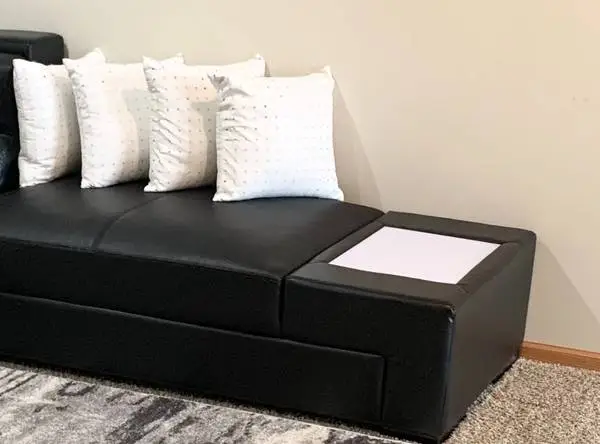 Ottoman with Built-In Lights