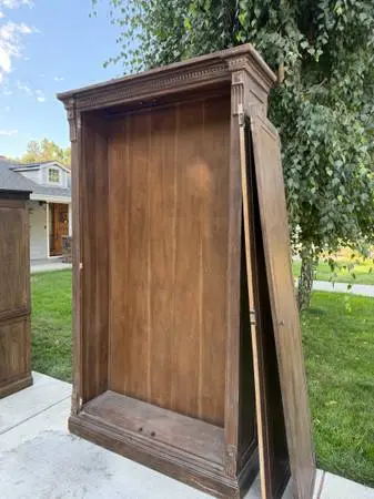 Restoration Hardware Large Wood Armoire / Wardrobe