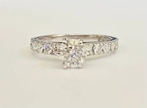 Natural diamond wedding ring