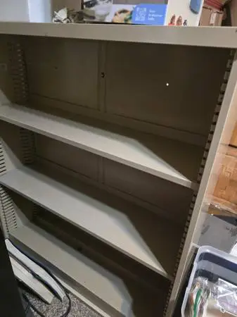 Metal bookcase for sale $20