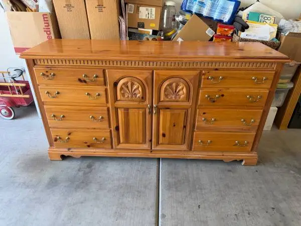 Solid Wood 12 drawer Dresser