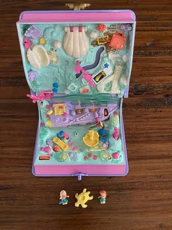 ♥ ♥ ♥ POLLY POCKET SPARKLING MERMAID ADVENTURE PLAYSET Vintage 1995