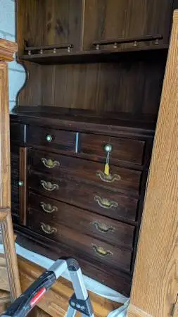 Ethan Allen Hutch & Buffet Old Tavern Pine Custom Room Plan Series