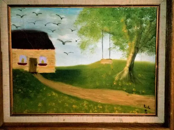 14 STRANGE & BIZARRE PAINTINGS - MOST $35 EACH!- GARAGE FULL OF ART!