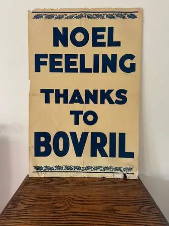 World War I era Bovril Advertising Poster for Troops