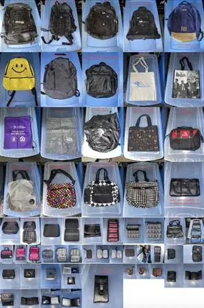 backpacks, purses, bags, wallets (prices on photos & in description)
