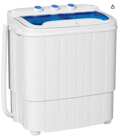 Portable Washer & Dryer – 16 lb Mini Twin-Tub – Blue