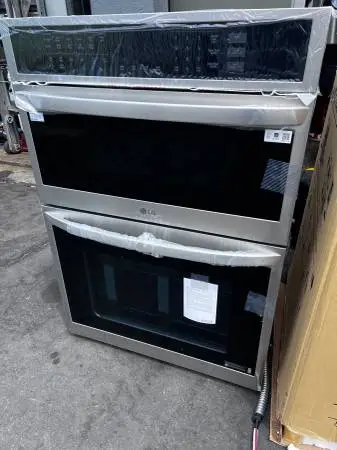30 lg stainless steel microwave oven combo brand new
