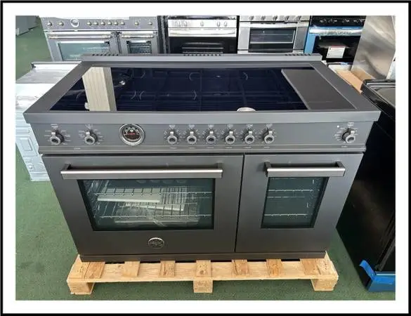 Bertazzoni Professional Series 48 In. Induction Range- Black Carbonio
