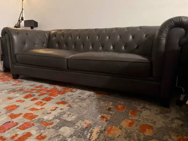 Top grain leather sofa & loveseat