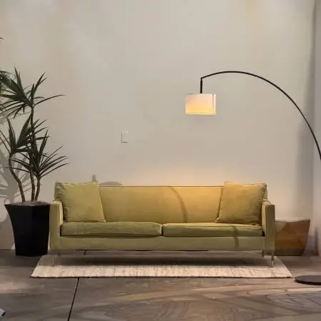 Mid-Century Modern ‘Bracket’ Sofa by COUCH in Sage Tweed 😍