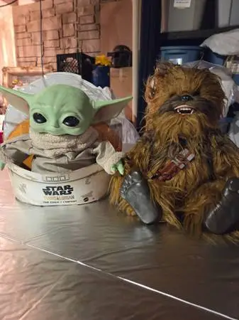 Baby Yoda and Baby Chewbacca
