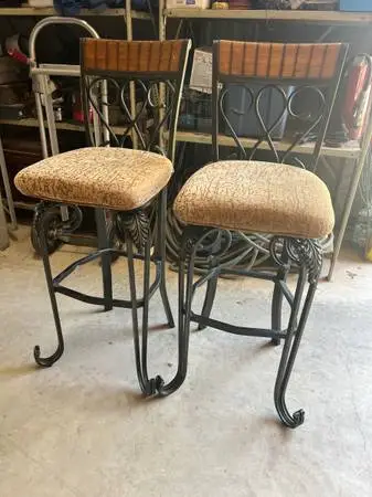Two Ashley Furniture Barstools