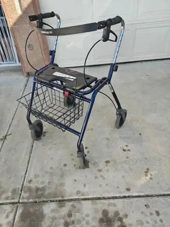 Walker seat and basket up to 650 IBS heavy duty 80 price drop 65 firm