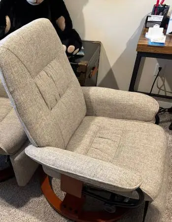 New Thomas Payne swivel recliner for RV