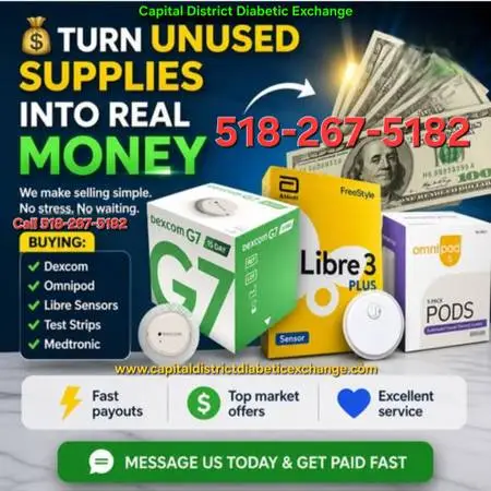 CASH FOR DIABETIC TEST STRIPS/SUPPLIES