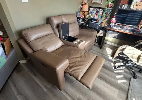 Leather Media chairs