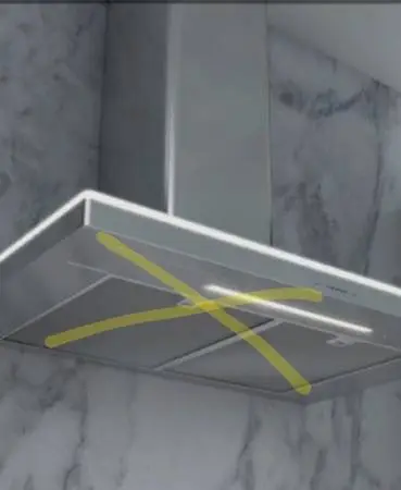 Winflo Duct-Free Wall-Mounted range hood Flue extension 2 -Pack Stainl