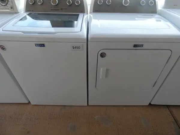 MAYTAG BRAVOS WASHER/GAS DRYER 90 day warranty some delivery