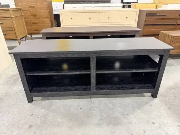 Walker Edison 58 Open Storage TV Stand For TVs Up To 65 Black