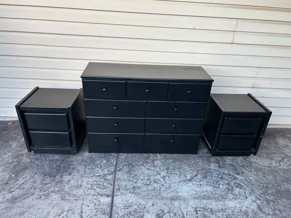 Dresser and two nightstands
