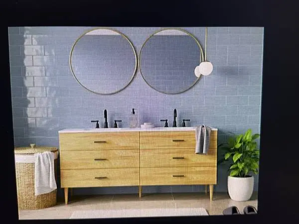 Stockholm 72 Double Sink Bathroom Vanity White Cultured Stone Counter