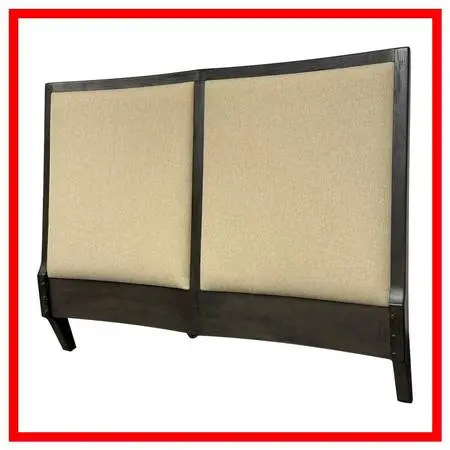 Queen Size Wood + Upholstered Headboard