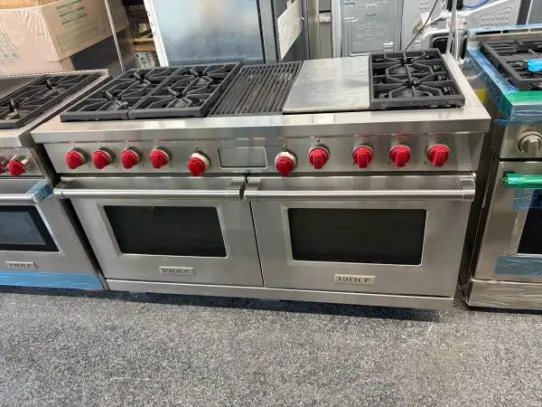 DUAL FUEL RANGE 60” WIDE DOUBLE OVEN