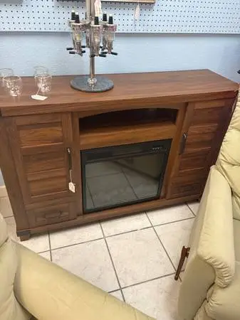 wow SALE TV Console with a Fire place