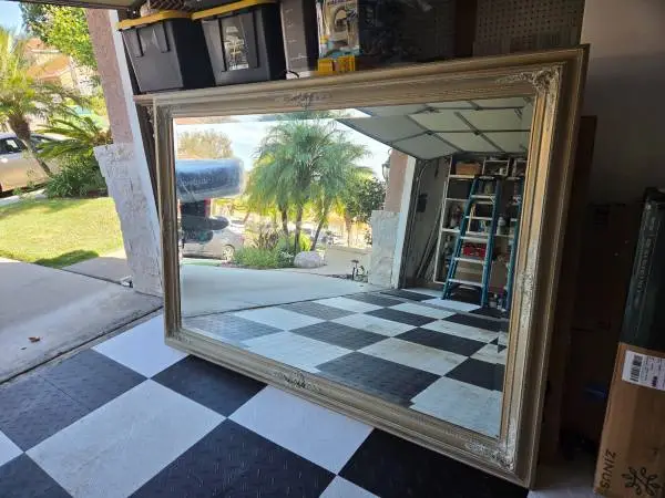 Extra Large Wooden Framed Mirror