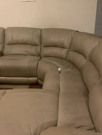Dark Brown Reclining Sectional + Ottoman – $450 OBO