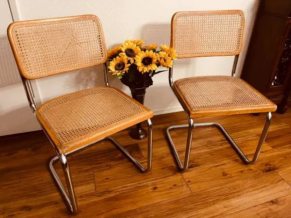 Chairs set of 2 Cesca Marcel Breuer Mid Century Modern Bauhaus