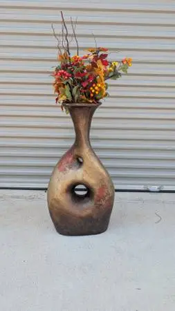 Large 32in Ceramic Floor Vase