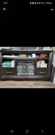 Tv Stand w/ Fireplace